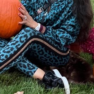 PAM&GELA tracksuit velvet tap polyester bottom 💚🧡🖤